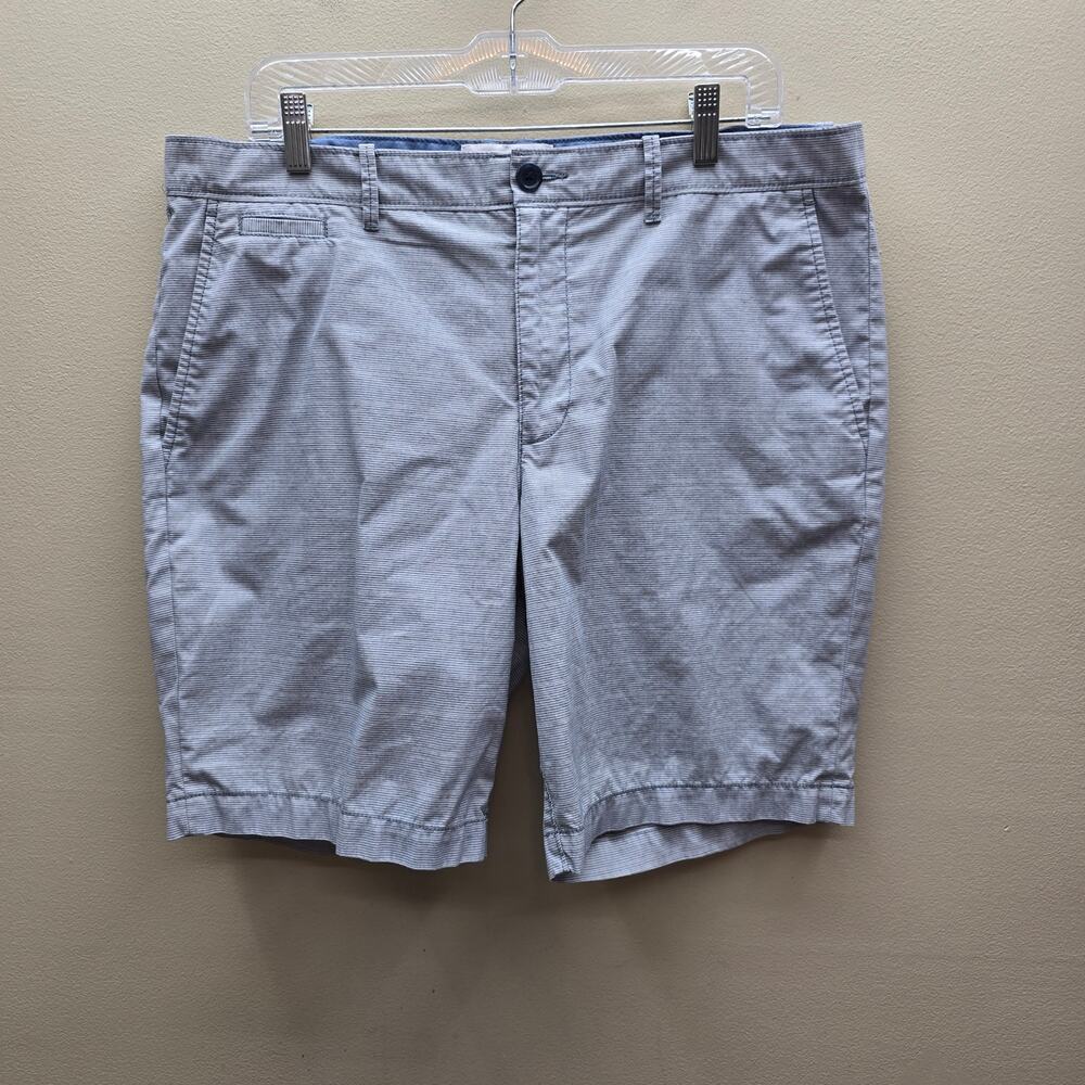 Original Penguin Men's Striped Chino Shorts Casual Outdoor Blue & White Size 36